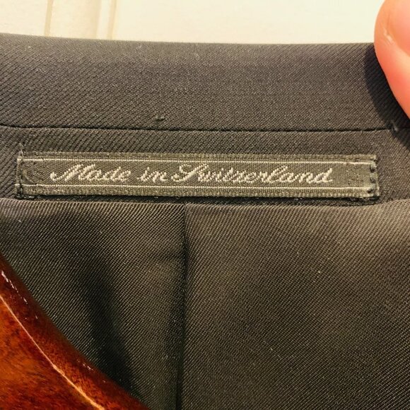 Ermenegildo Zegna Trofeo Double Breasted Suit Black Tuxedo, Jacket and Pants - Picture 7 of 16